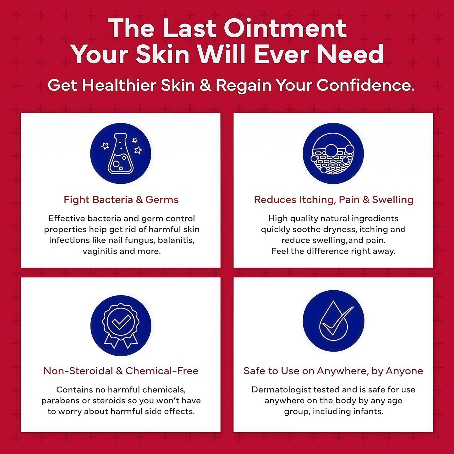 emuaid EMUAIDMAX Ointment for Itchy Skin, Maximum Strength Treatment for Athlete's Foot, Psoriasis, Jock Itch, Rash, Eczema, Cold Sores, Blisters, and Yeast Infection 2oz